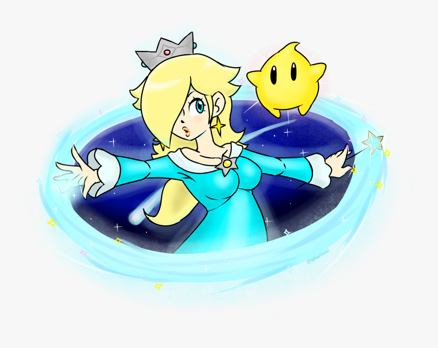 Rosalina And Luma - Cartoon, HD Png Download