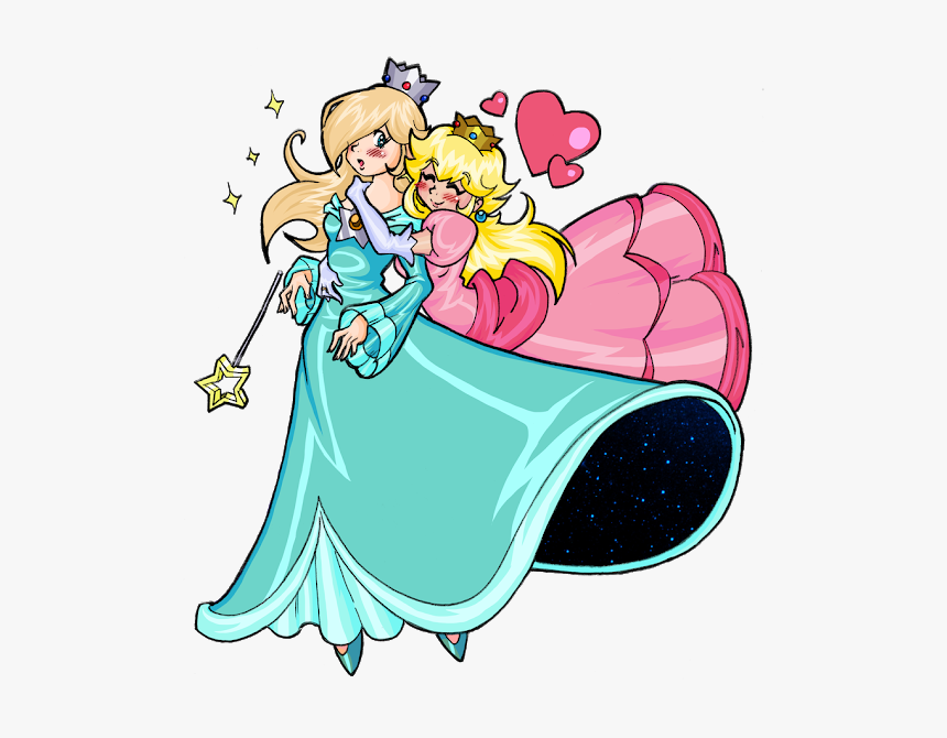 Peach Rosalina , Png Download - Rosalina And Peach, Transparent Png