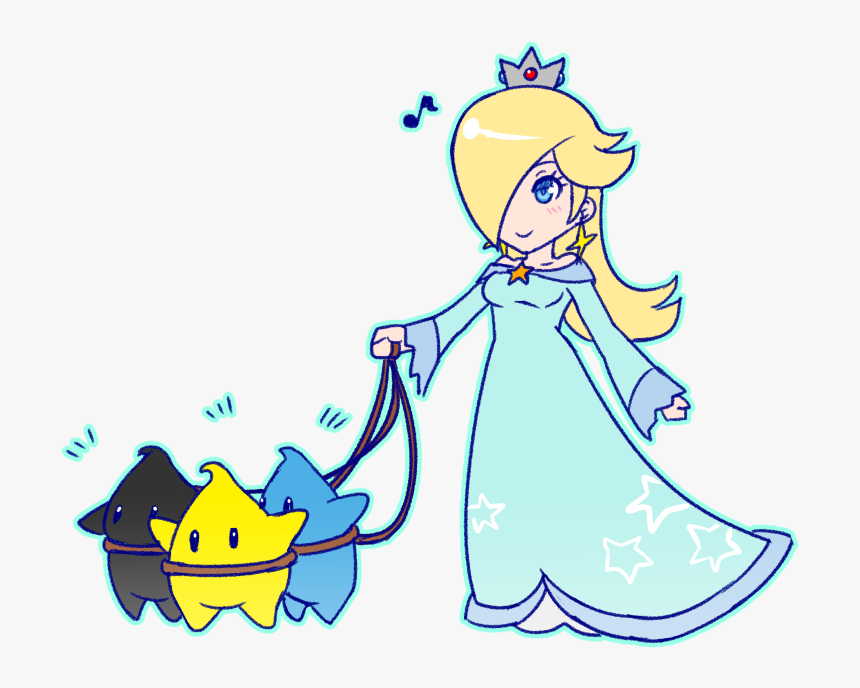Figuring Out How To Draw Chibis Starting With Rosie~ - Chibi Rosalina And Luma, HD Png Download