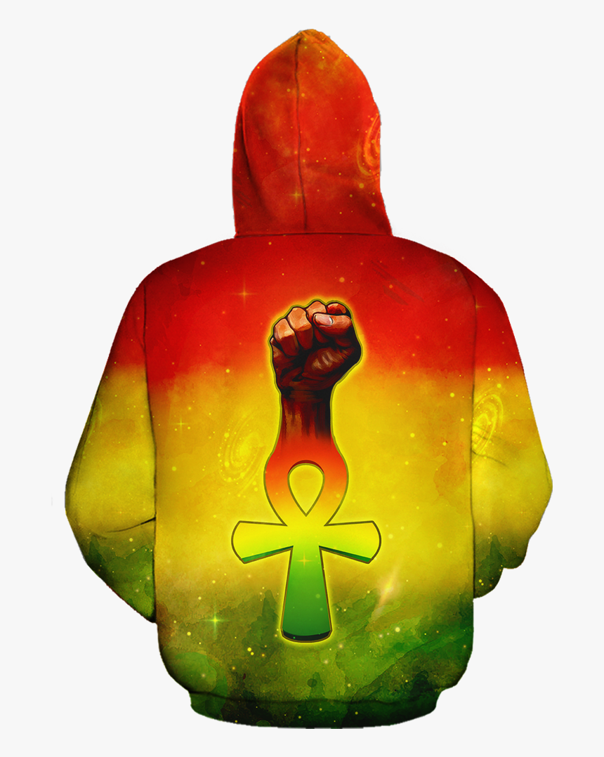 Ankh Power Fist All-over Hoodie 
 Class - Carving, HD Png Download