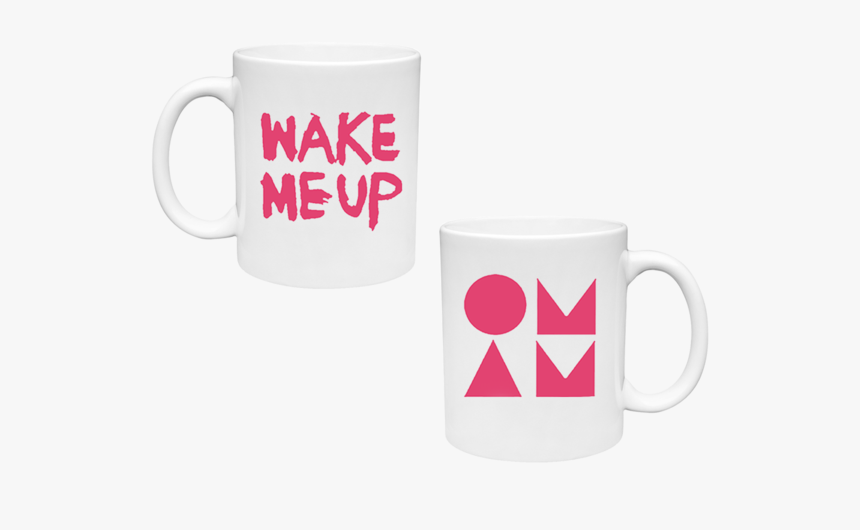Wake Me Up White & Pink Mug - Mug, HD Png Download