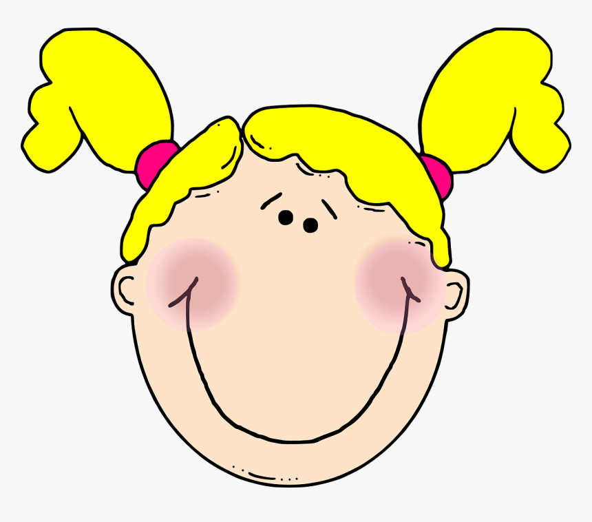 Transparent Embarrassed Png - Girl Face Clipart, Png Download
