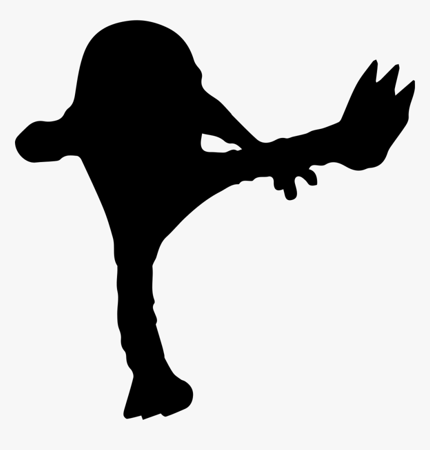 Png File Svg - Hitmonlee Silhouette, Transparent Png