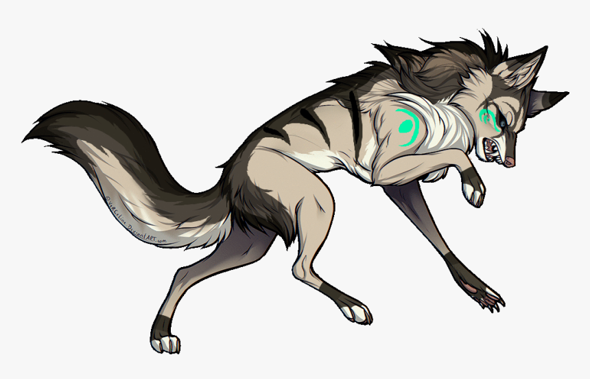Wolves Transparent Magical Picture Black And White - Magic Wolf, HD Png Download