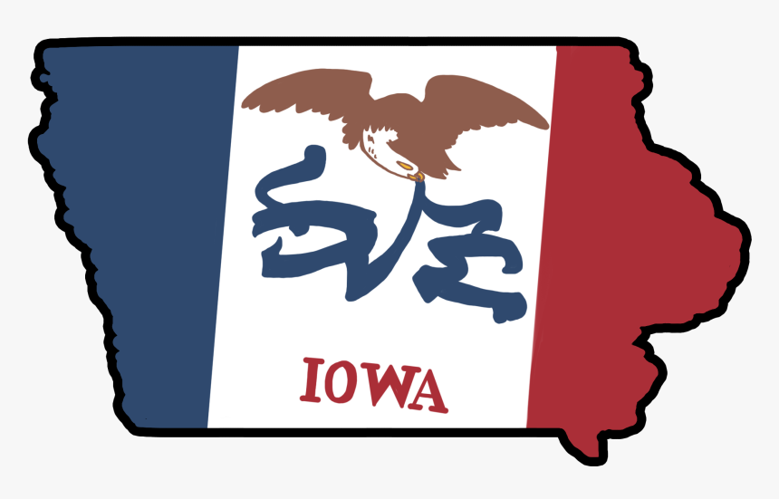 Iowa State Flag, HD Png Download