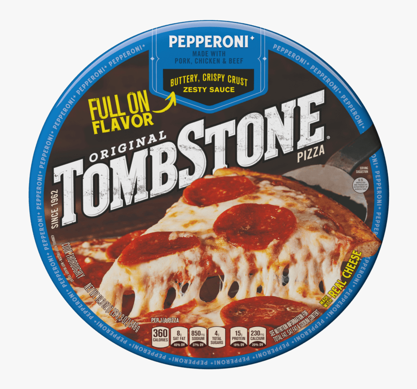 Tombstone Original Pepperoni Frozen Pizza - Pepperoni Tombstone Pizza, HD Png Download