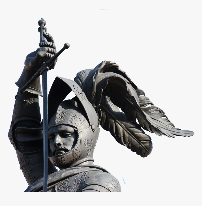 Knight Statue Sword Free Photo - Middle Age Knights Sculpture, HD Png Download