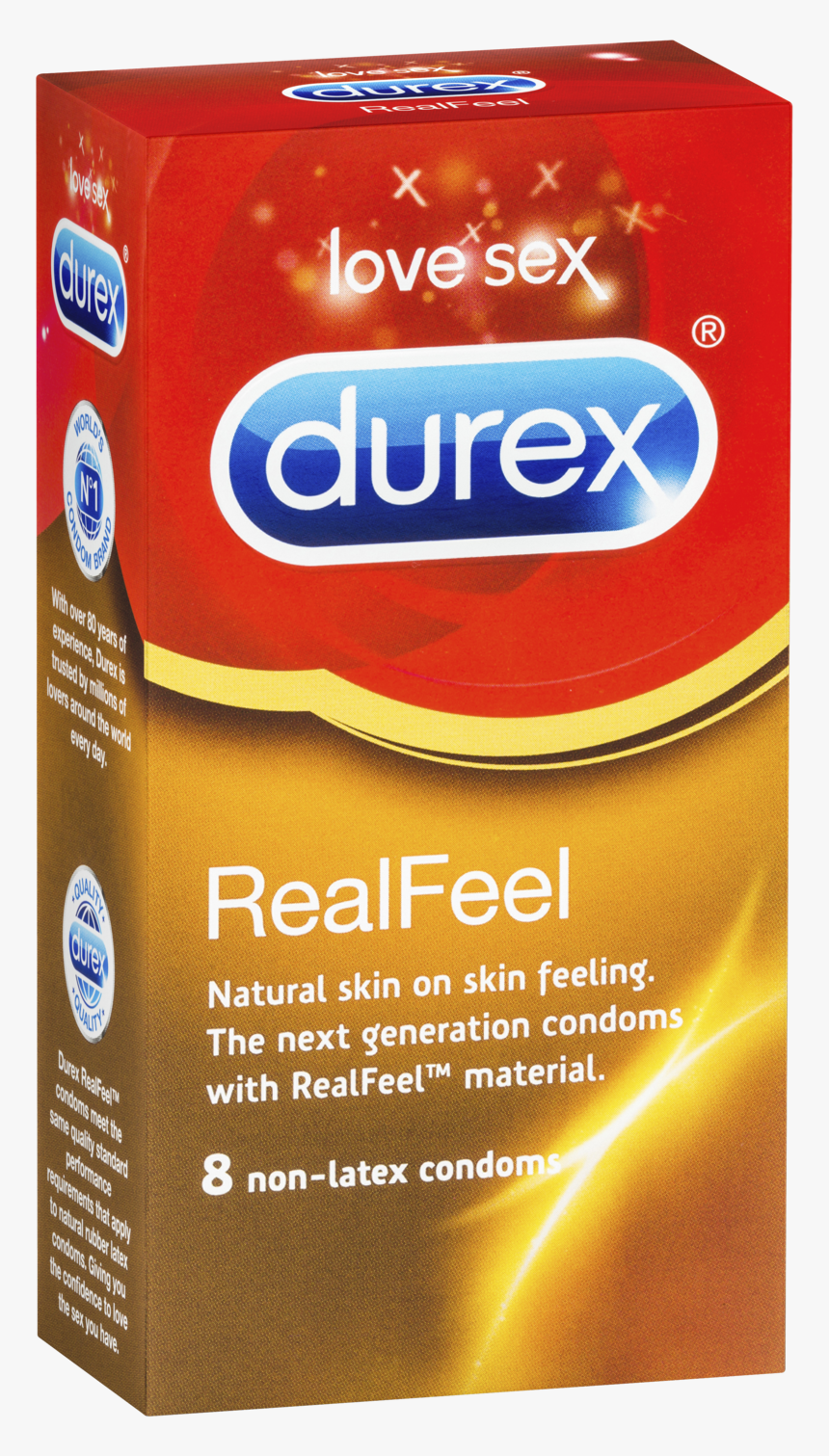 Durex Real Feel Condoms - Condom Real Feel, HD Png Download