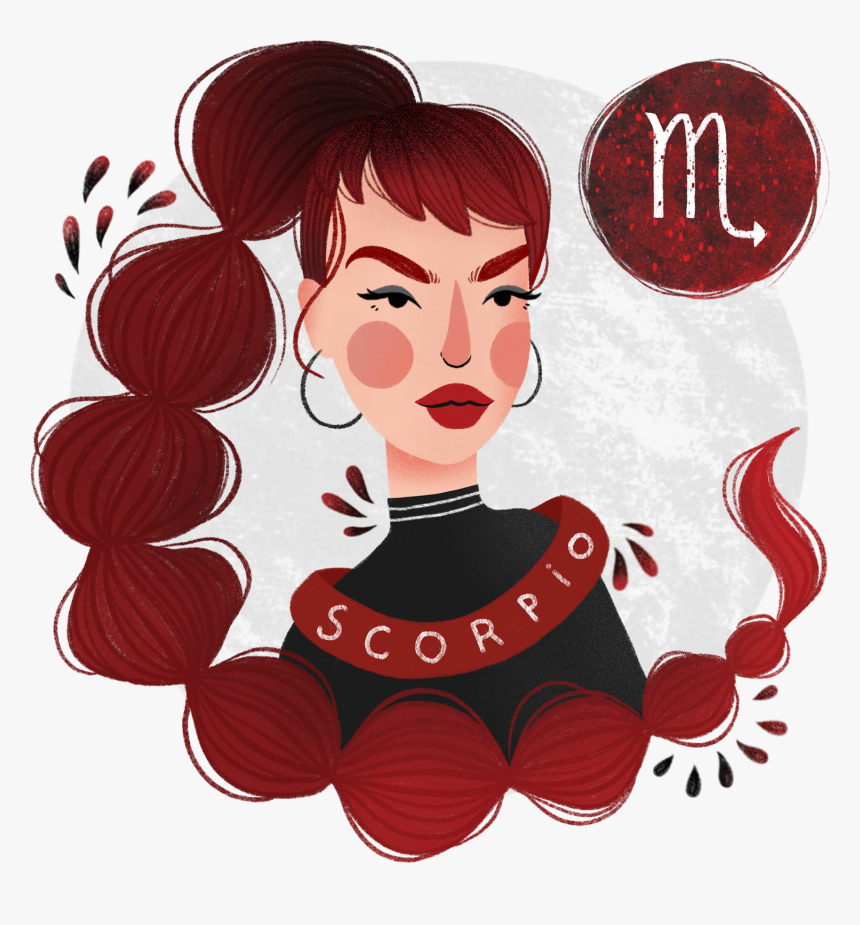 Scorpio Zodiac Illustration, HD Png Download