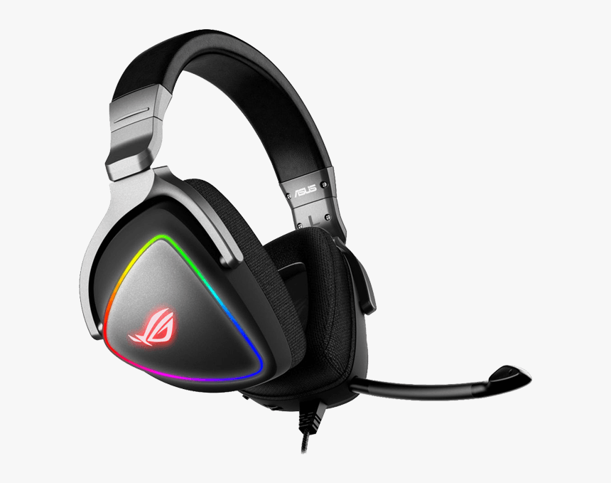Rog Delta, Rgb Lighting, W/ Hi Res Ess Quad Dac, Usb - Asus Rog Delta Headset, HD Png Download
