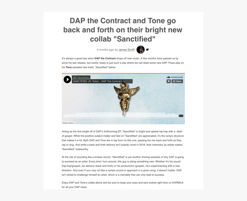 Com/2018/05/01/dap The Contract And Tone Go Back And, HD Png Download