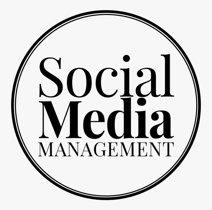 Circular Logo With The Words Social Media Management - D Dolgion, HD Png Download