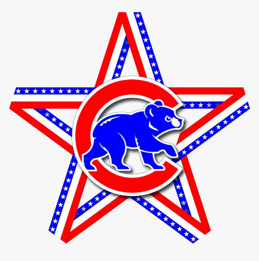 Transparent American Flag Star , Png Download - Chicago Cubs, Png Download