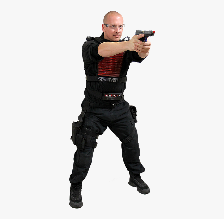 Police With Gun Png, Transparent Png