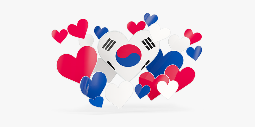 Flying Heart Stickers - South African Flag Hearts, HD Png Download