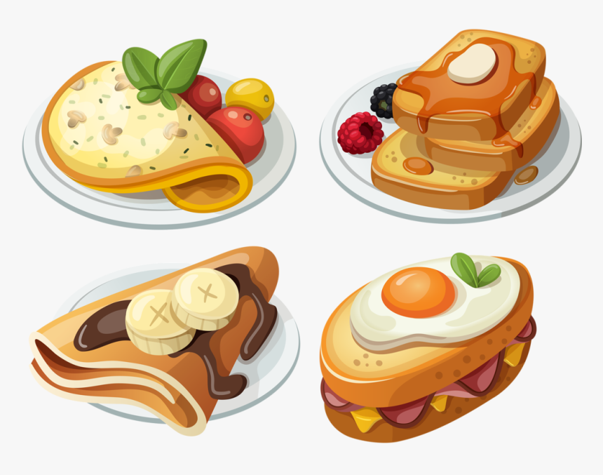 Food Vegetables Fruits And Sweets Vector Png - French Toast Clipart Free, Transparent Png