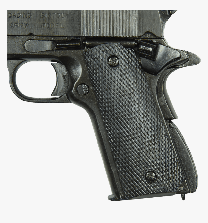 45 Caliber Automatic Pistol Black - Starting Pistol, HD Png Download