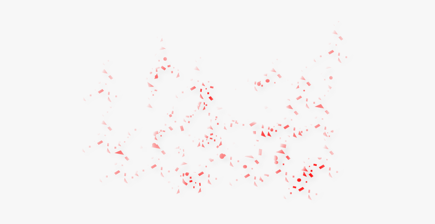 Red Confetti Transparent & Png Clipart Free Download - White And Red Confetti Png, Png Download