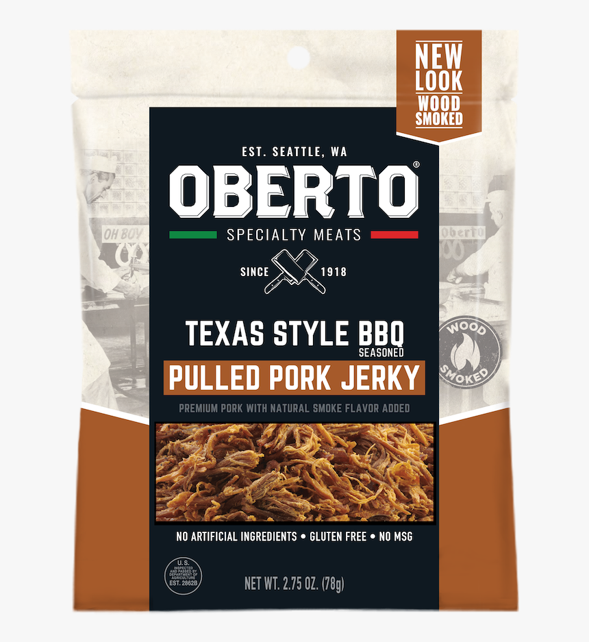 Obt Bbq Porkjerky Nosmoke 2 75 3d 0719 Hi - Oberto Specialty Meats Logo, HD Png Download