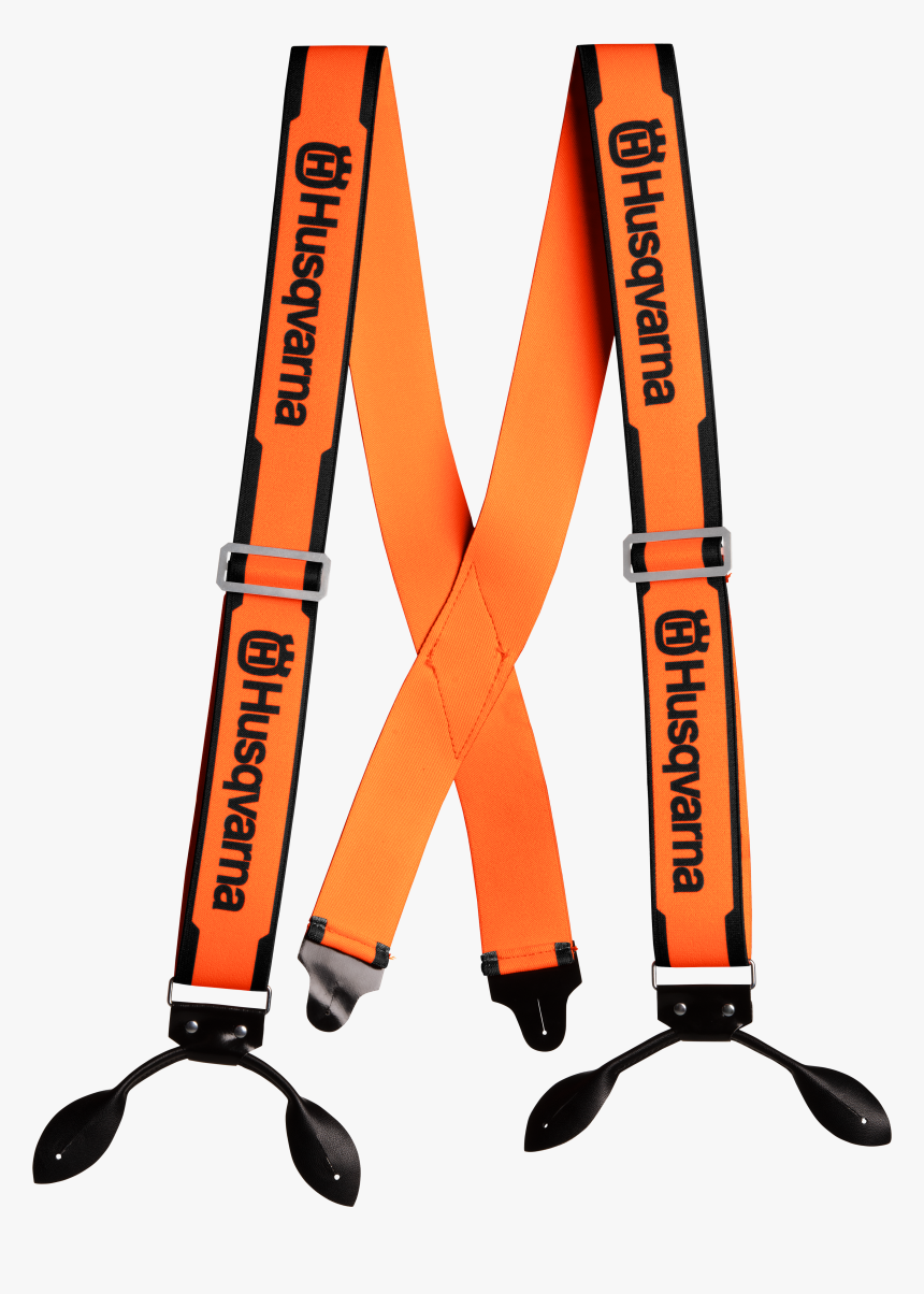 Husqvarna Orange Black Logger Arborist Trouser Braces, HD Png Download