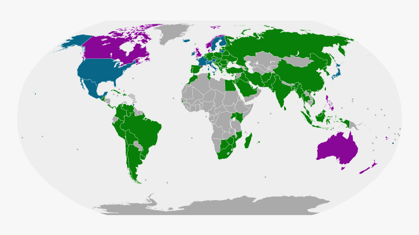 World Map Of Id Card Regulations - States That Use The Metric System, HD Png Download