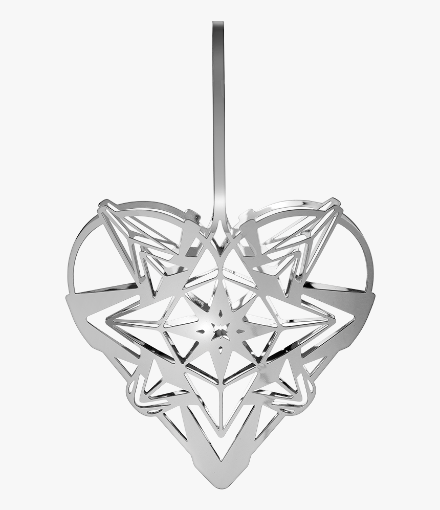 Heart Pendant H12 8 Silver Plated Karen Blixen - Rosendahl Karen Blixen Hjerte, HD Png Download