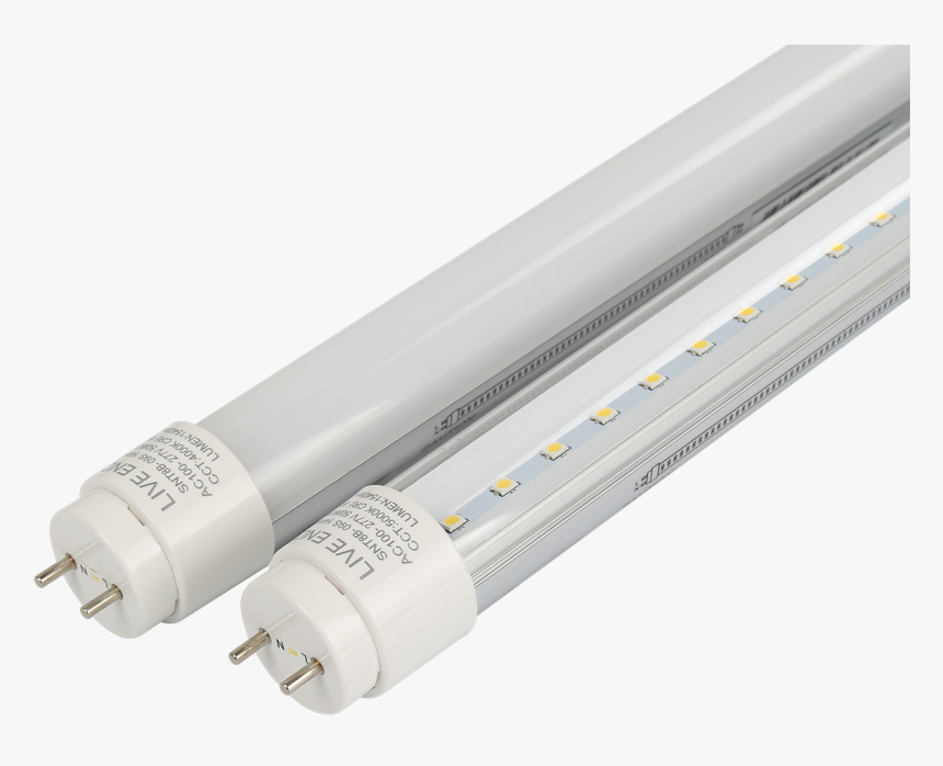 145 Lm/w T8 Led Tube Light - Fluorescent Lamp, HD Png Download