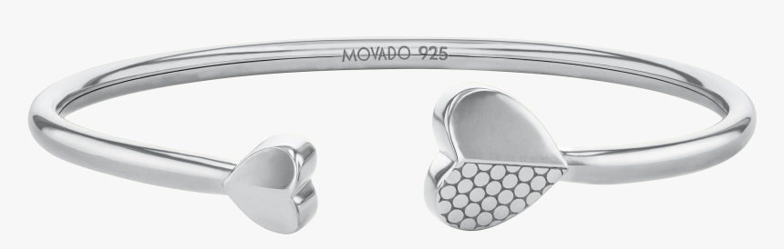 Movado Heart Bracelet - Silver, HD Png Download
