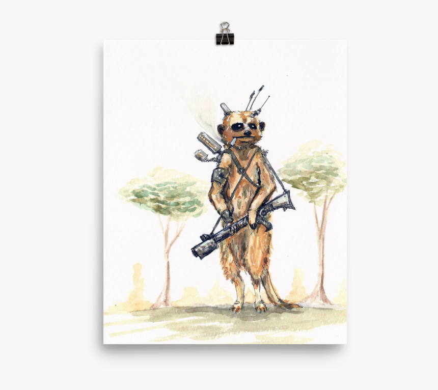 Meerkat Mercenary - Scifi Poster - Donkey, HD Png Download