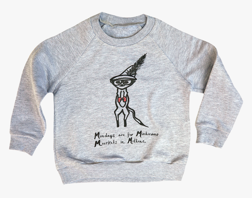 Image Of Meerkat Mondays Sweatshirt - Long-sleeved T-shirt, HD Png Download