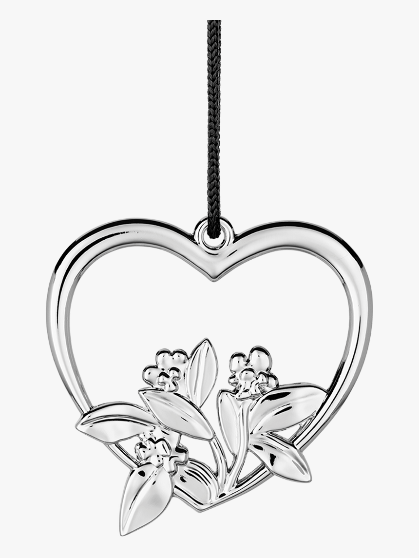 Heart Flower H6 5 Silver Plated Karen Blixen - Karen Blixen Julepynt, HD Png Download