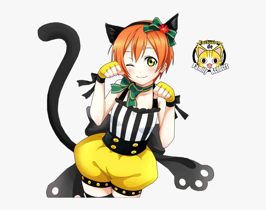 Rin Hoshizora Cat, HD Png Download