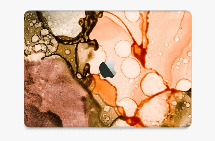 Orange Color Splash Skin Macbook Air 2018- - Stained Glass, HD Png Download