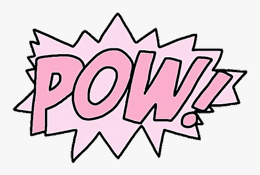 #pow #comic #text #tumblr #girl #selo #freeedit - Pow Png, Transparent Png