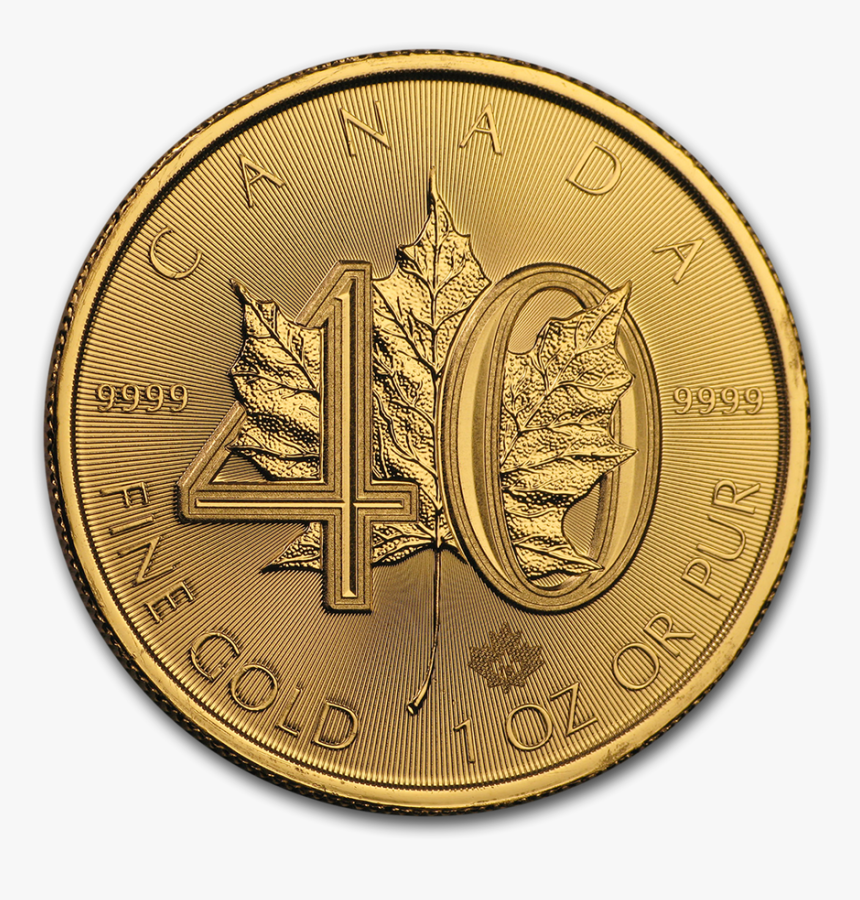 Kanadische Goldmünze 40 Jahre, HD Png Download