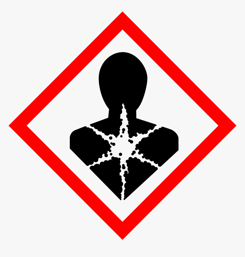 Hazard Human Health Poisonous Png Image - Health Hazard Whmis Symbol, Transparent Png