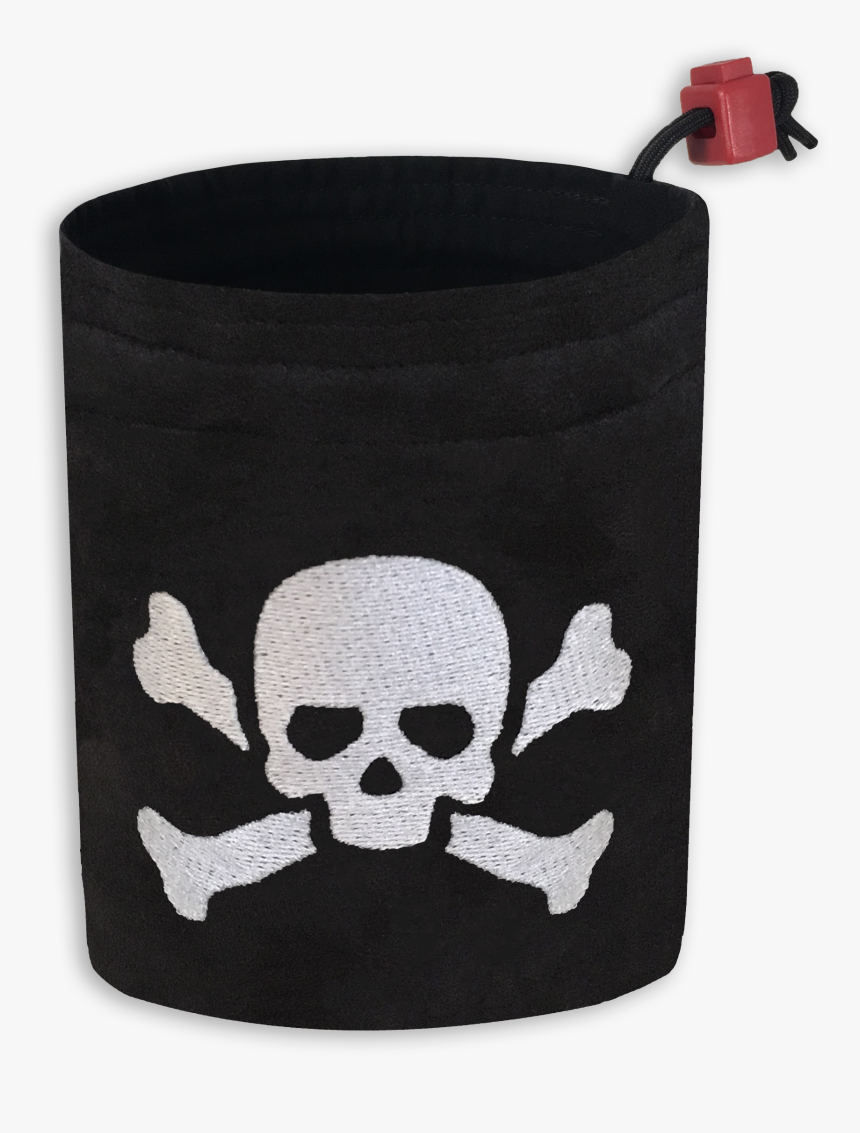 Poison Skull Symbol Embroidered Large Dice Bag, HD Png Download