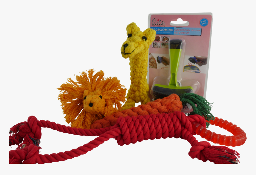 Combo 1 Dog Brush-4 Dog Chew Toys - Stuffed Toy, HD Png Download