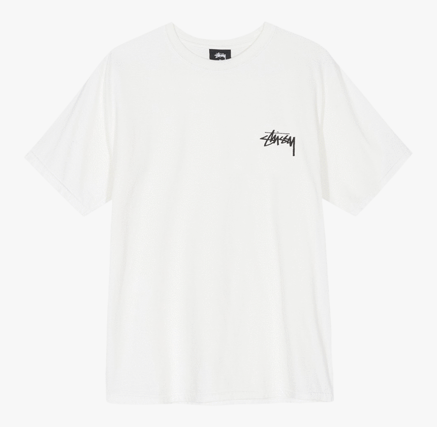 T-shirt Basica Logo Stussy Bianca - Active Shirt, HD Png Download