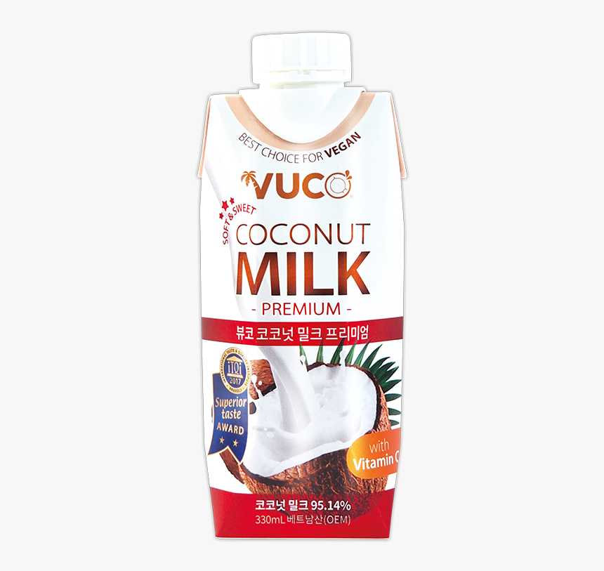 Vuco Premium Coconut Milk 330 Ml Drink Aseptic Coconut - Juicebox, HD Png Download