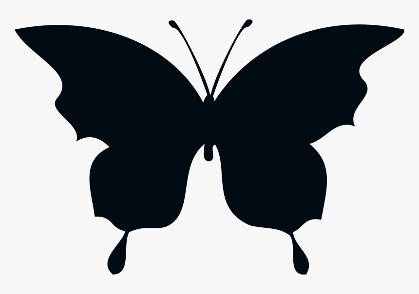 Dragonfly Silhouette Png - Butterfly Drawing Silhouette Png, Transparent Png