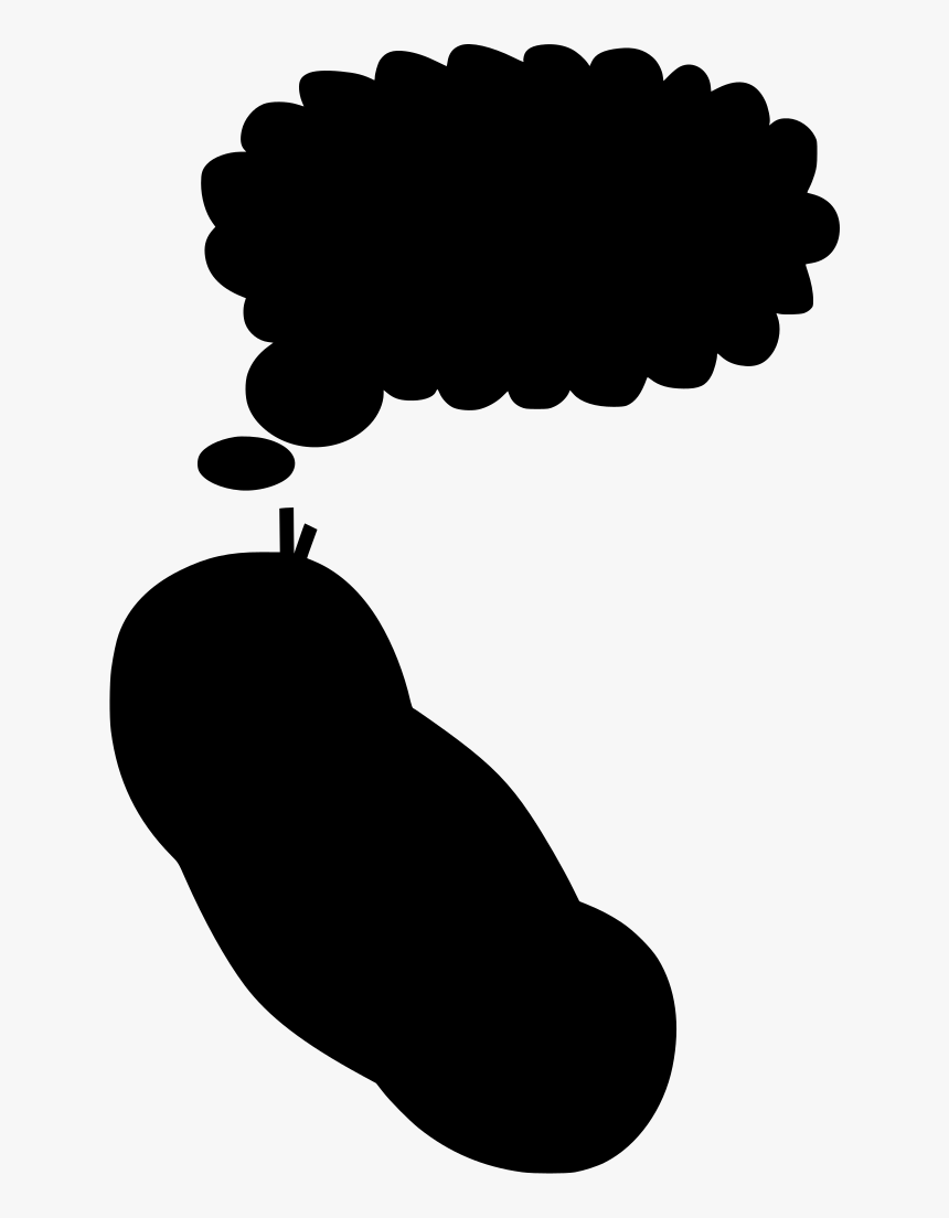 Blue Cloud Thought Bubble, HD Png Download