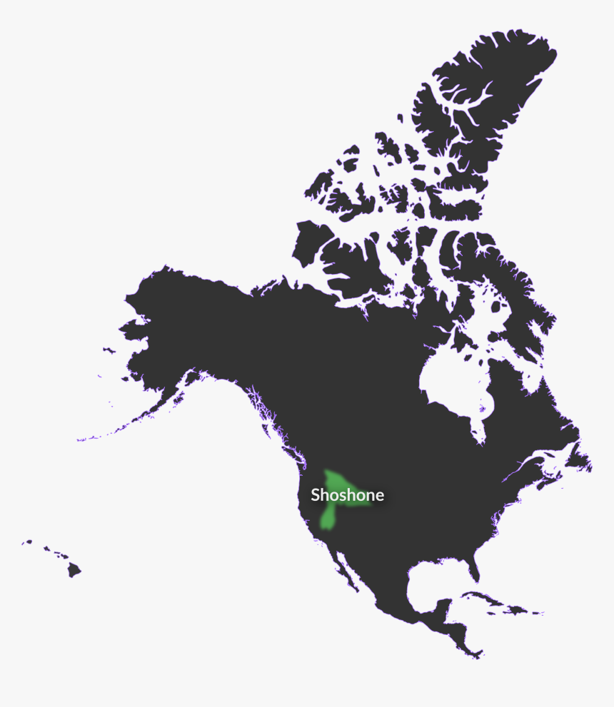 North America Map Grey, HD Png Download