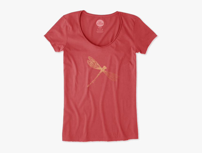 Women S Dragonfly Smooth Scoop - Active Shirt, HD Png Download