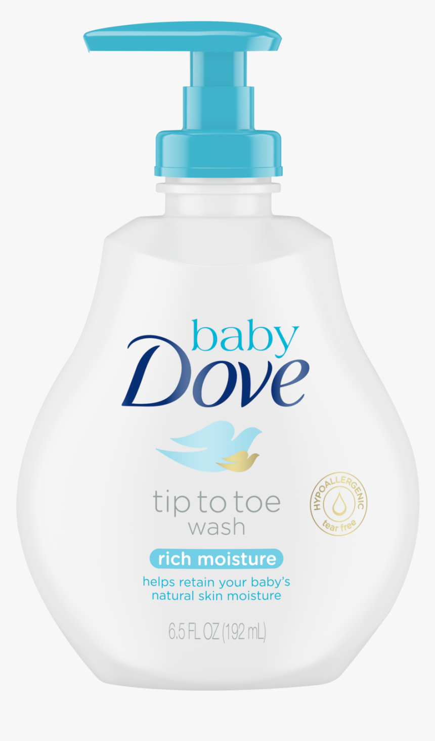 Baby Dove Rich Moisture Tip To Toe Wash 13 Oz - Dove, HD Png Download