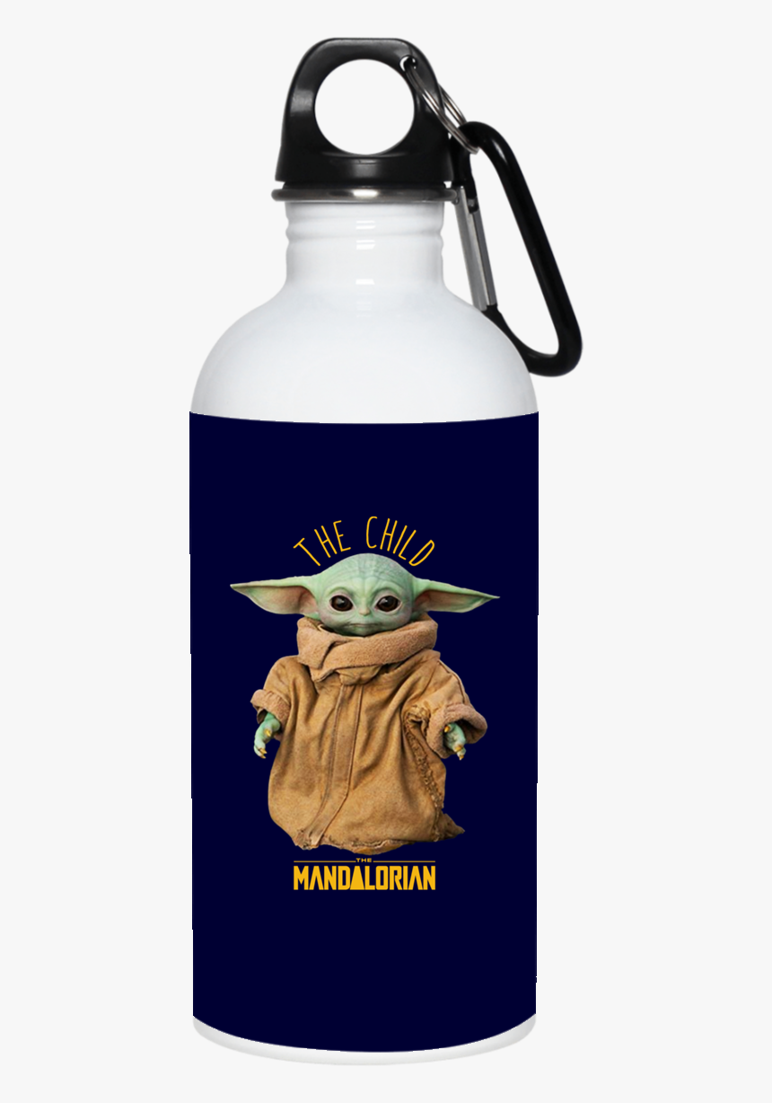 Baby Yoda The Mandalorian The Child Mug, Necklace - Funny Pics To Put On A Water Bottle, HD Png Download