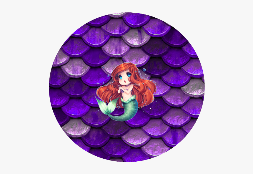 #mermaid #scales #ariel - Circle, HD Png Download
