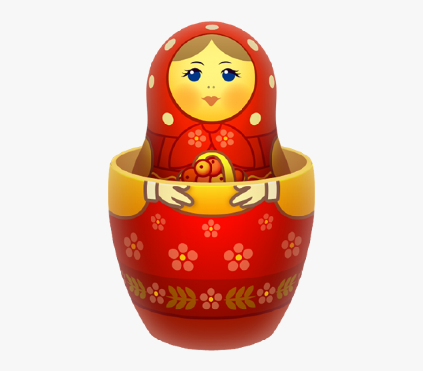 Red Russian Nesting Doll Png Image - Matreshka Icon, Transparent Png