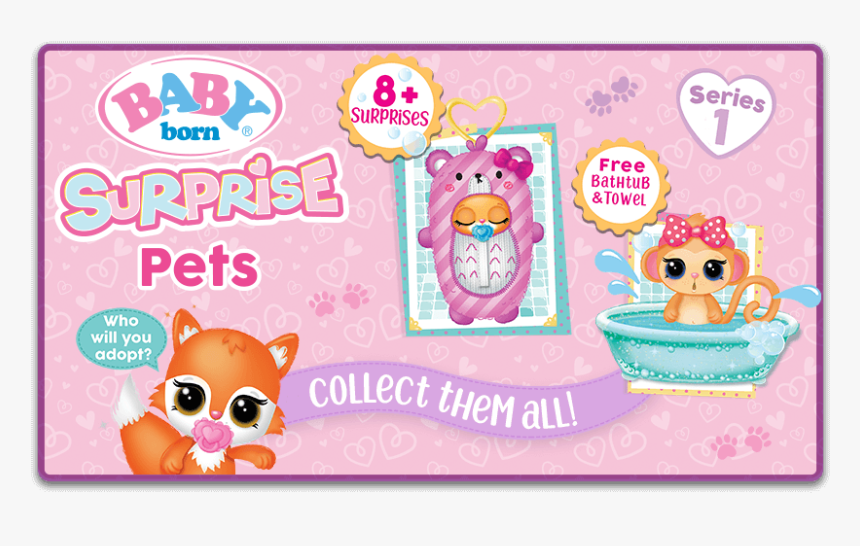 Baby Born Surprise Pets, HD Png Download