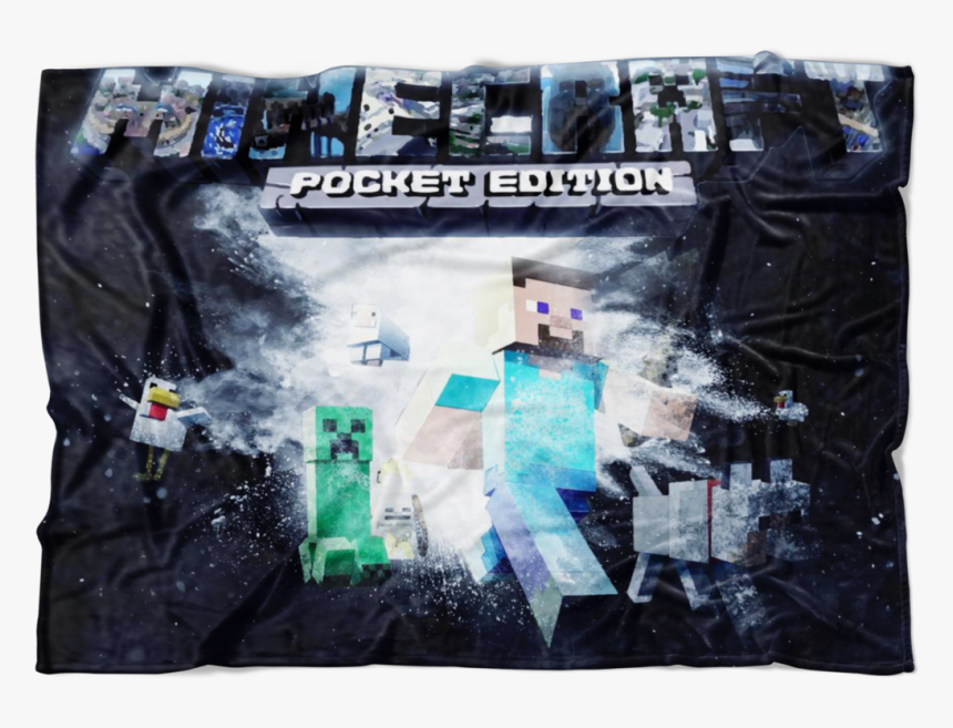 Minecraft Fleece Blanket Powder Explosion Black Blanket - Poster, HD Png Download